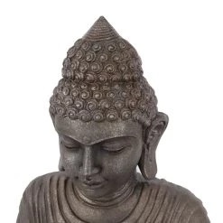 Best deal 😍 Dark Brown Traditional Buddha Garden Sculpture, 19" x 15" x 36" by Ivory and Iris 😍 -Cheap Ivory and Iris Store D618242S 3