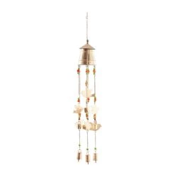 Outlet 🧨 Gold Rustic Birds Windchime, 8" x 8" x 35" by Ivory and Iris 😉 -Cheap Ivory and Iris Store D618243S 6