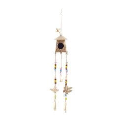 Buy ✔️ Gold Rustic Butterfly Windchime, 7" x 7" x 29" by Ivory and Iris 🧨 -Cheap Ivory and Iris Store D618247S 3