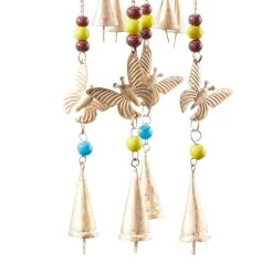 Buy ✔️ Gold Rustic Butterfly Windchime, 7" x 7" x 29" by Ivory and Iris 🧨 -Cheap Ivory and Iris Store D618247S 6