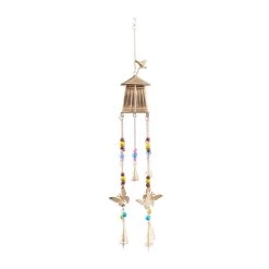 Buy ✔️ Gold Rustic Butterfly Windchime, 7" x 7" x 29" by Ivory and Iris 🧨 -Cheap Ivory and Iris Store D618247S 7
