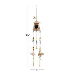Buy ✔️ Gold Rustic Butterfly Windchime, 7" x 7" x 29" by Ivory and Iris 🧨 -Cheap Ivory and Iris Store D618247S 8