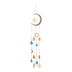 Discount π Gold Contemporary Moon and Sun Windchime, 8" x 2" x 42" by Ivory and Iris π₯