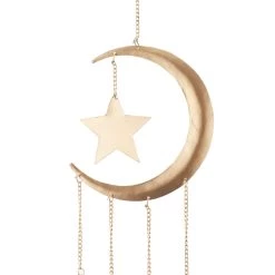 Discount 😉 Gold Contemporary Moon and Sun Windchime, 8" x 2" x 42" by Ivory and Iris 🔥 -Cheap Ivory and Iris Store D618254S 4