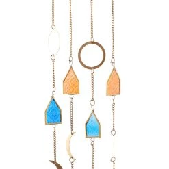 Discount 😉 Gold Contemporary Moon and Sun Windchime, 8" x 2" x 42" by Ivory and Iris 🔥 -Cheap Ivory and Iris Store D618254S 5