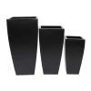Best deal ❤️ Black Modern Planter, Set of 3" 30", 25", 20" by Ivory and Iris 😍