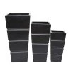 Best Pirce 🎉 Black Modern Planter, Set of 3" 13", 15", 10" by Ivory and Iris 🎉