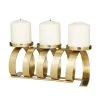 Best deal 😍 12" Gold Contemporary Candle Holder by Ivory and Iris 😀