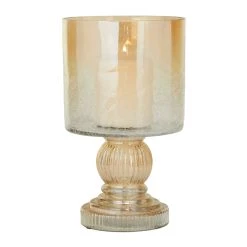 Top 10 🎉 11" Brown Glass Traditional Hurricane Candle Holder by Ivory and Iris 🥰