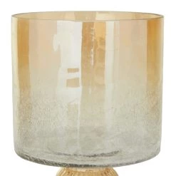 Top 10 🎉 11" Brown Glass Traditional Hurricane Candle Holder by Ivory and Iris 🥰 -Cheap Ivory and Iris Store D618412S 4