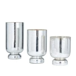 Coupon 🛒 Silver Glam Candle Holder Set by Ivory and Iris 😉 -Cheap Ivory and Iris Store D618416S 5