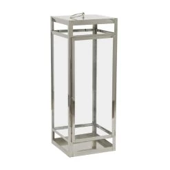 Coupon 💯 32" Silver Contemporary Lantern by Ivory and Iris ⭐