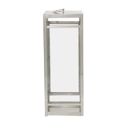 Coupon 💯 32" Silver Contemporary Lantern by Ivory and Iris ⭐ -Cheap Ivory and Iris Store D618419S 4