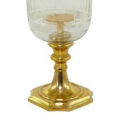 Deals 💯 20" Gold Glam Hurricane Lamp by Ivory and Iris 😍 -Cheap Ivory and Iris Store D618420S 3
