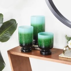 Coupon ❤️ Green Rustic Candle Holder Set by Ivory and Iris 👍 -Cheap Ivory and Iris Store D618421S 7