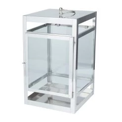 Cheapest ⌛ 21" Silver Contemporary Lantern by Ivory and Iris 🎉