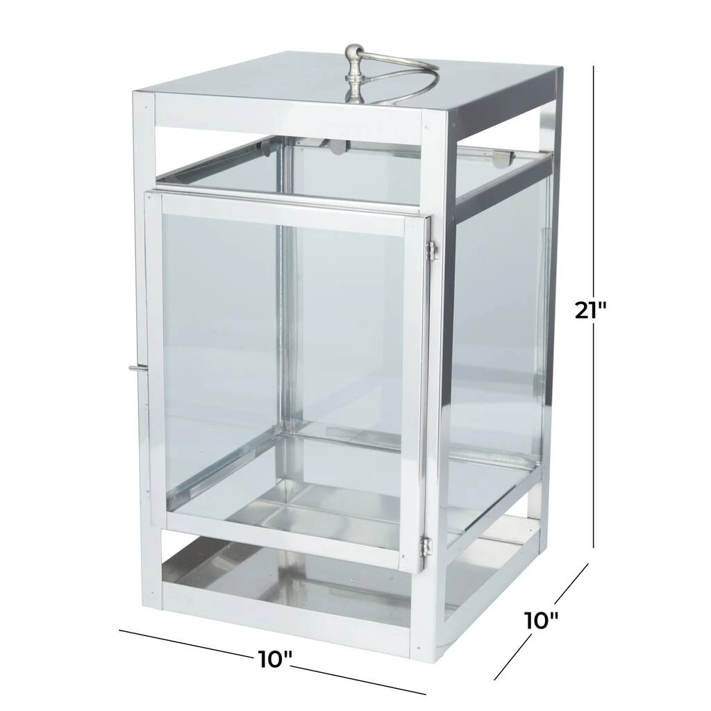 Cheapest β 21" Silver Contemporary Lantern by Ivory and Iris π 6 Cheapest β 21" Silver Contemporary Lantern by Ivory and Iris π - Image 6