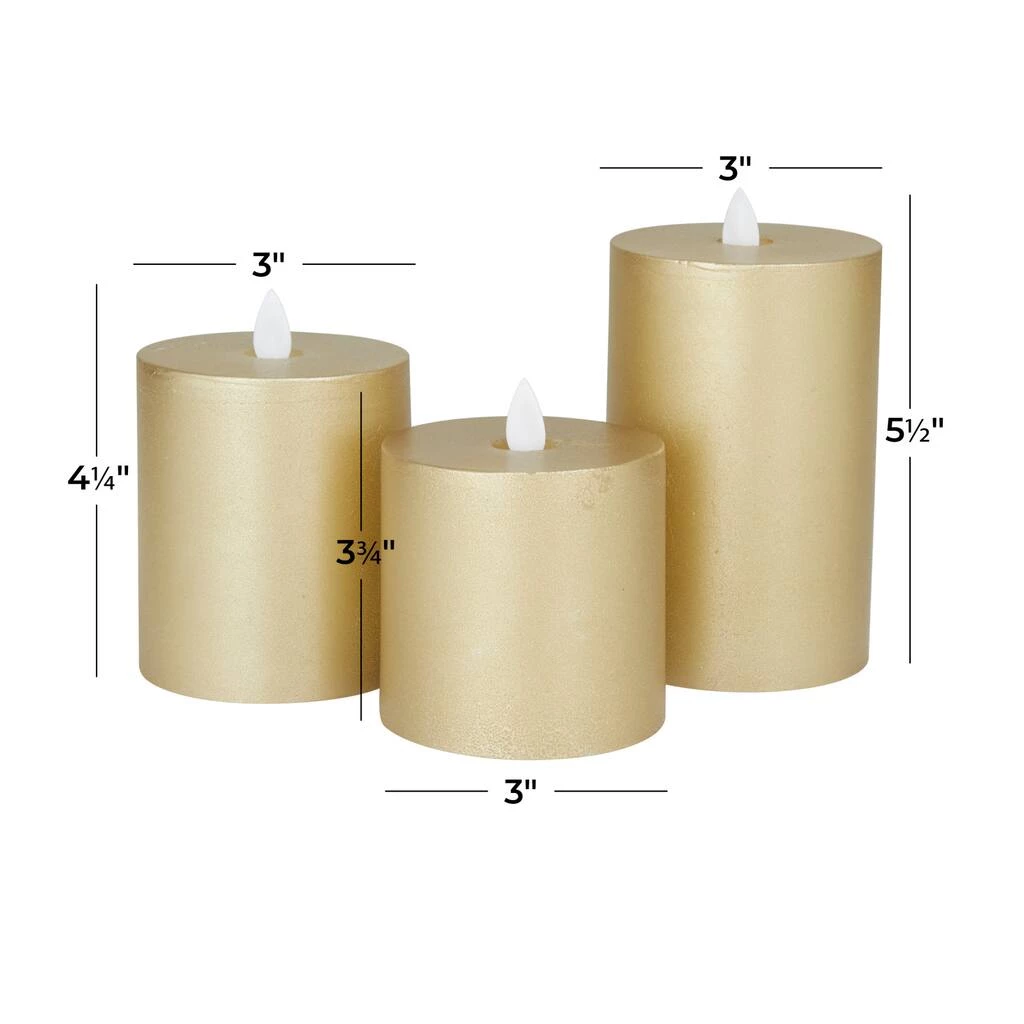 Best deal 🤩 Gold Traditional Flameless Candle Set by Ivory and Iris 🥰 5 Best deal 🤩 Gold Traditional Flameless Candle Set by Ivory and Iris 🥰 - Image 5