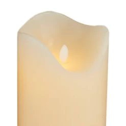 Outlet 🎉 White Traditional Flameless Candle Set by Ivory and Iris 😀 -Cheap Ivory and Iris Store D618440S 5