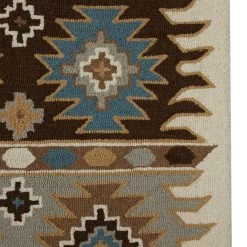 Flash Sale ⭐ Brown Bohemian Area Rug by Ivory and Iris 🔥 -Cheap Ivory and Iris Store D618608S 4