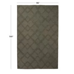 Cheap 🎉 Green Traditional Wool Area Rug by Ivory and Iris 🔔 -Cheap Ivory and Iris Store D618610S 6