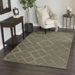 Cheap 🎉 Green Traditional Wool Area Rug by Ivory and Iris 🔔 -Cheap Ivory and Iris Store D618610S 7