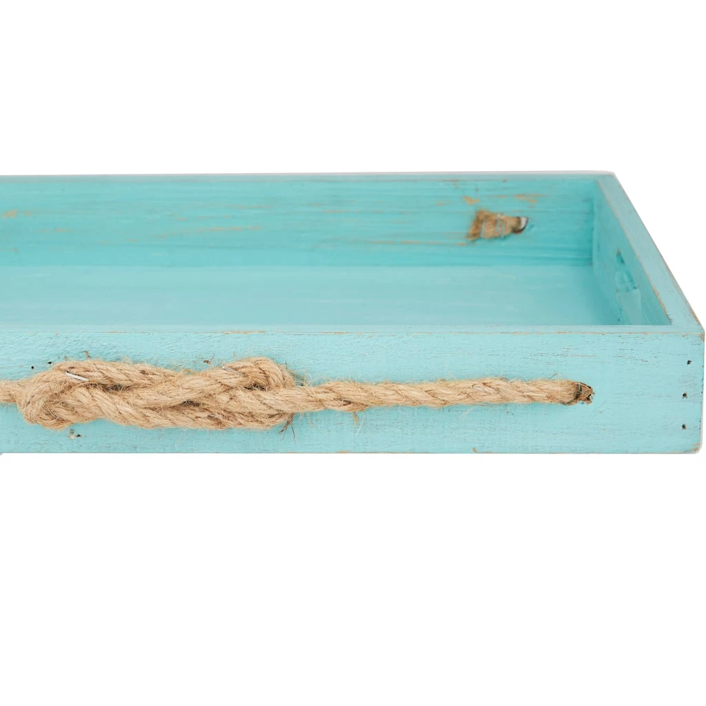 Budget 𧨠Blue Coastal Tray, Set of 2" 19", 16" by Ivory and Iris π 4 Budget 𧨠Blue Coastal Tray, Set of 2" 19", 16" by Ivory and Iris π - Image 4