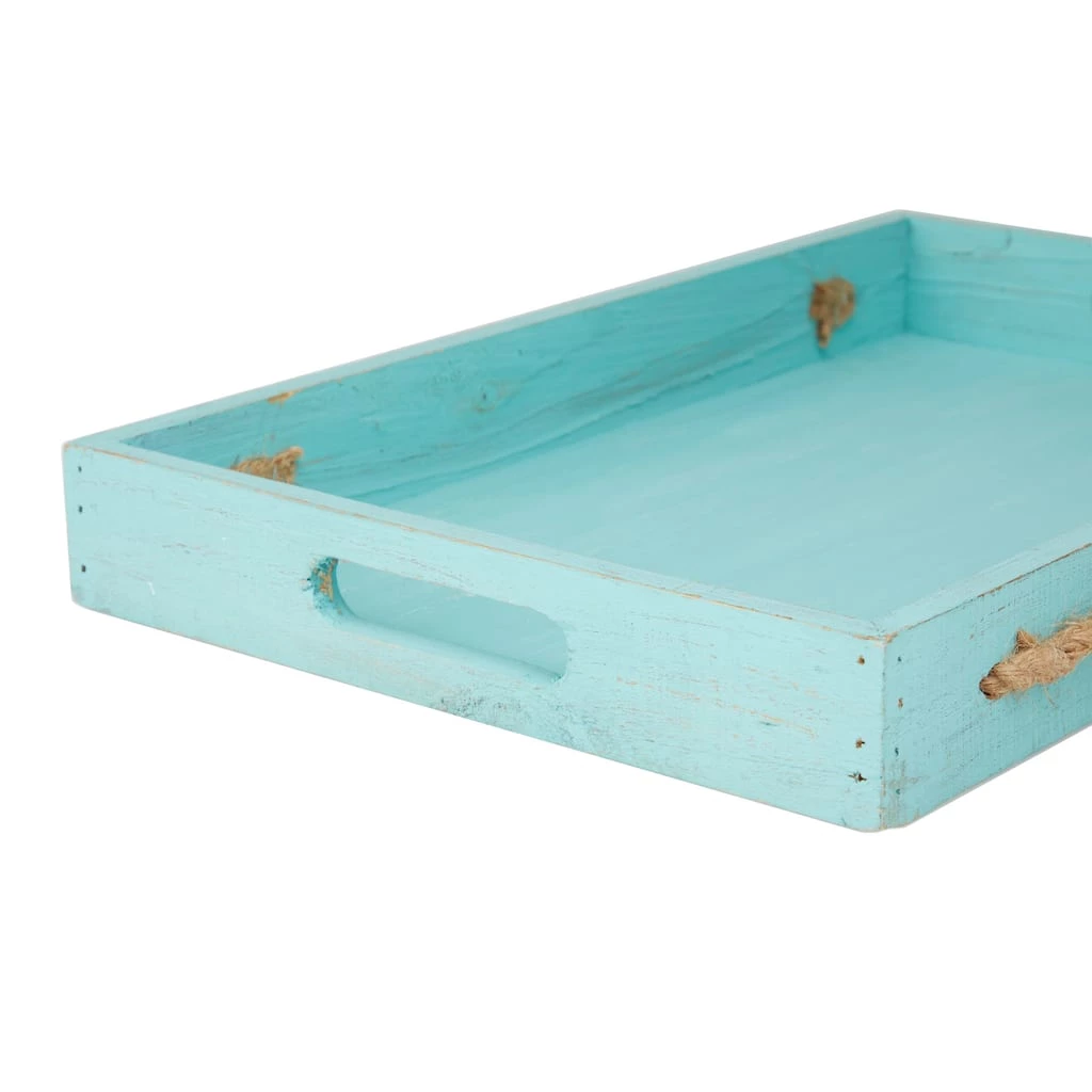 Budget 𧨠Blue Coastal Tray, Set of 2" 19", 16" by Ivory and Iris π 5 Budget 𧨠Blue Coastal Tray, Set of 2" 19", 16" by Ivory and Iris π - Image 5