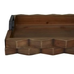 Best Sale 👍 Dark Brown Modern Tray, Set of 2" 14", 16" by Ivory and Iris ❤️ -Cheap Ivory and Iris Store D618628S 3