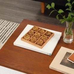 Best Pirce 👍 Brown Glam Game Set, 8" x 8" x 1" by Ivory and Iris 👍 -Cheap Ivory and Iris Store D618638S 7