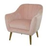Best Pirce ❤️ Pink Contemporary Accent Chair, 30" x 28" x 32" by Ivory and Iris ⭐