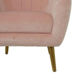 Best Pirce ❤️ Pink Contemporary Accent Chair, 30" x 28" x 32" by Ivory and Iris ⭐ -Cheap Ivory and Iris Store D618654S 3