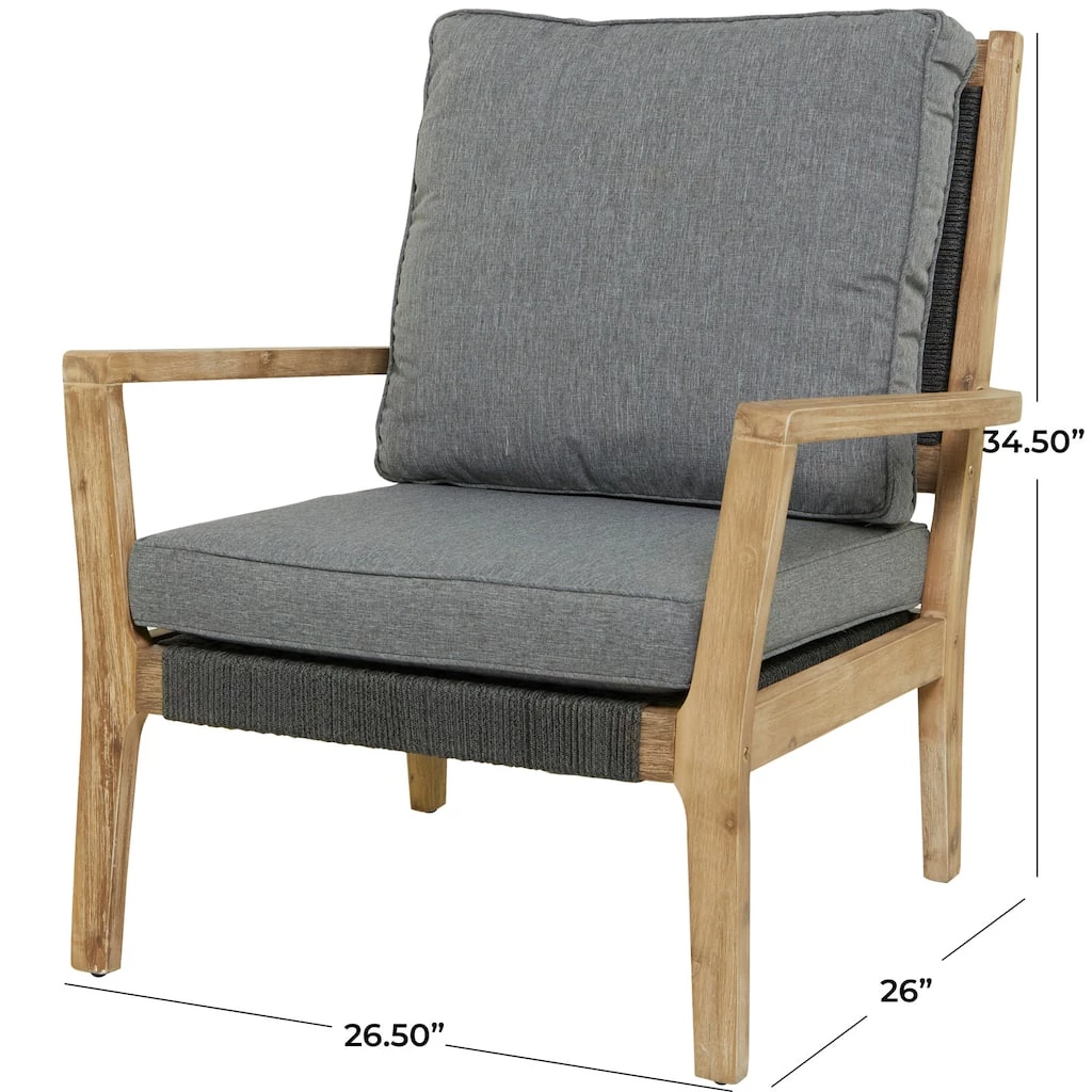 Hot Sale 🥰 Dark Grey Contemporary Outdoor Chair, 27" x 26" x 35" by Ivory and Iris ⭐ 8 Hot Sale 🥰 Dark Grey Contemporary Outdoor Chair, 27" x 26" x 35" by Ivory and Iris ⭐ - Image 8