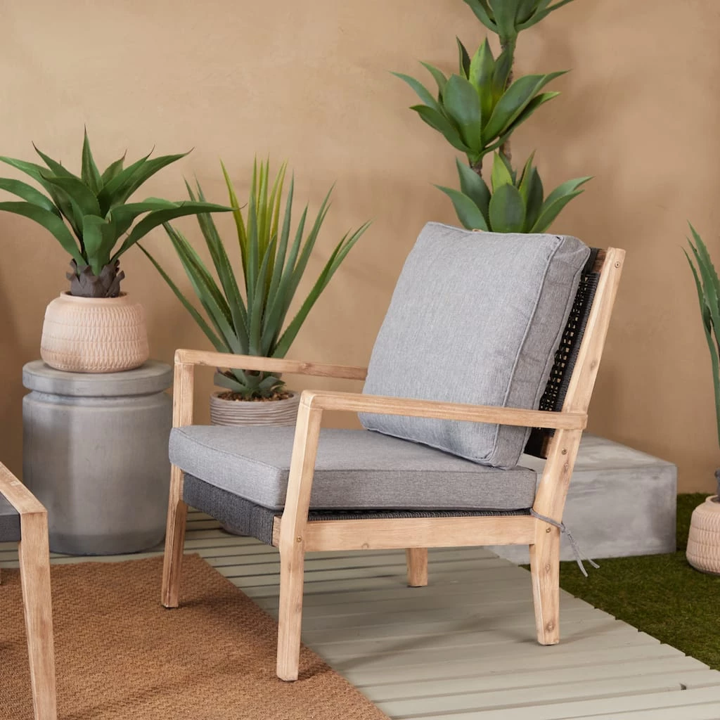 Hot Sale 🥰 Dark Grey Contemporary Outdoor Chair, 27" x 26" x 35" by Ivory and Iris ⭐ 9 Hot Sale 🥰 Dark Grey Contemporary Outdoor Chair, 27" x 26" x 35" by Ivory and Iris ⭐ - Image 9
