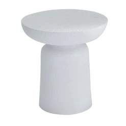 Buy β¨ White Contemporary Garden Stool, 17" x 17" x 18" by Ivory and Iris π