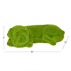 Promo 🧨 Green Ceramic Country cottage 🐕 Dog Garden Sculpture, 17" x 11" x 6" by Ivory and Iris 🧨 -Cheap Ivory and Iris Store D620437S 5