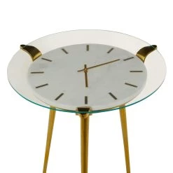 Coupon ⭐ White Aluminum Glam Accent Table, 19" x 20" x 23" by Ivory and Iris 💯 -Cheap Ivory and Iris Store D646639S 4