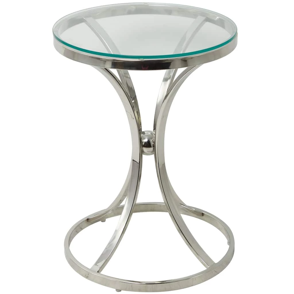 Best Sale β¨ Silver Stainless Steel Contemporary Accent Table, 18" x 18" x 25" by Ivory and Iris π 1 Best Sale β¨ Silver Stainless Steel Contemporary Accent Table, 18" x 18" x 25" by Ivory and Iris π