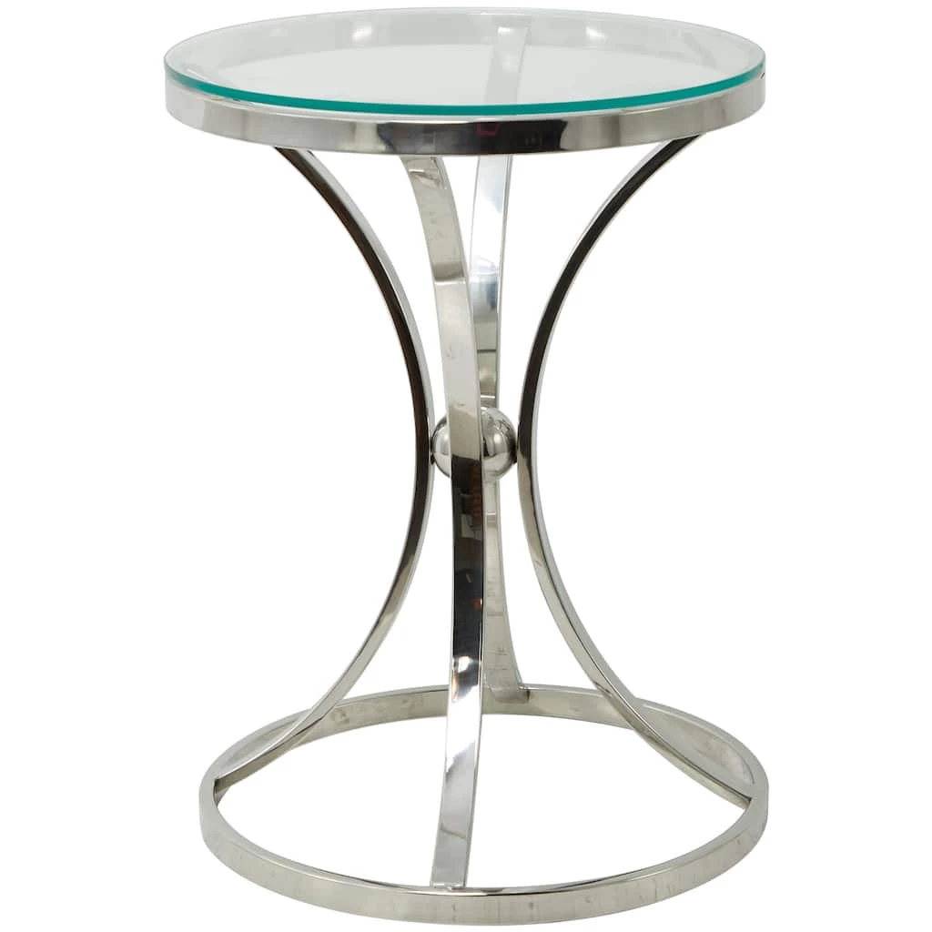 Best Sale β¨ Silver Stainless Steel Contemporary Accent Table, 18" x 18" x 25" by Ivory and Iris π 2 Best Sale β¨ Silver Stainless Steel Contemporary Accent Table, 18" x 18" x 25" by Ivory and Iris π - Image 2