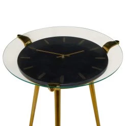 Flash Sale 🥰 Black Aluminum Glam Accent Table, 19" x 20" x 23" by Ivory and Iris ⌛ -Cheap Ivory and Iris Store D646650S 4