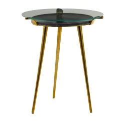 Flash Sale 🥰 Black Aluminum Glam Accent Table, 19" x 20" x 23" by Ivory and Iris ⌛ -Cheap Ivory and Iris Store D646650S 5