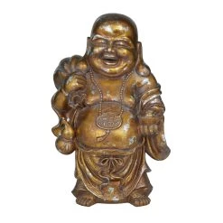 Wholesale 🔔 Bronze Polystone Bohemian Buddha Sculpture, 11" x 9" x 17" by Ivory and Iris ⭐
