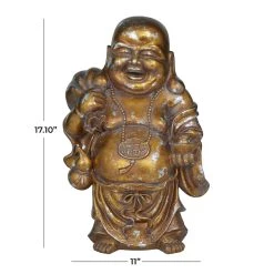 Wholesale 🔔 Bronze Polystone Bohemian Buddha Sculpture, 11" x 9" x 17" by Ivory and Iris ⭐ -Cheap Ivory and Iris Store D646685S 6