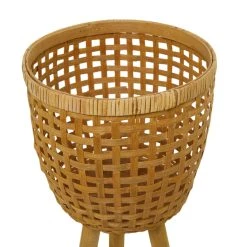 Cheap ❤️ Brown Bamboo Bohemian Planter, Set of 3" 26", 23", 20" by Ivory and Iris 😉 -Cheap Ivory and Iris Store D647660S 4