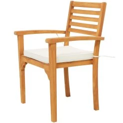 Deals π Brown Teak Wood Traditional Outdoor Dining Chair, 23" x 22" x 37" by Ivory and Iris π