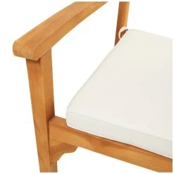 Deals 👍 Brown Teak Wood Traditional Outdoor Dining Chair, 23" x 22" x 37" by Ivory and Iris 🛒 -Cheap Ivory and Iris Store D650839S 4