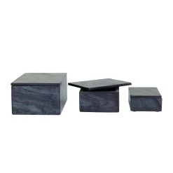 Best deal ❤️ Black Marble Modern Boxes, 3ct. by Ivory and Iris ❤️ -Cheap Ivory and Iris Store D651096S 3