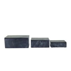 Best deal ❤️ Black Marble Modern Boxes, 3ct. by Ivory and Iris ❤️ -Cheap Ivory and Iris Store D651096S 5