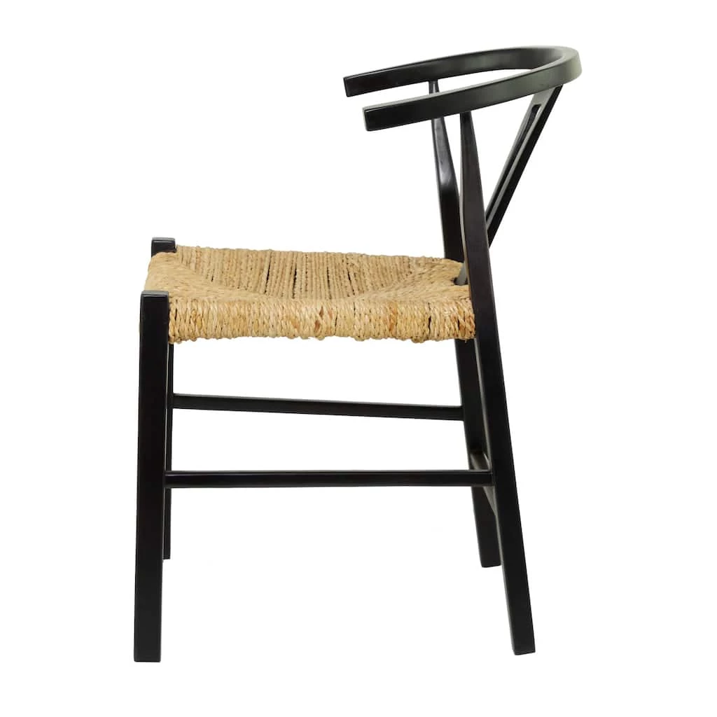 Top 10 ⌛ Black Teak Wood Modern Accent Chair, 20" x 21" x 29" by Ivory and Iris ❤️ 2 Top 10 ⌛ Black Teak Wood Modern Accent Chair, 20" x 21" x 29" by Ivory and Iris ❤️ - Image 2